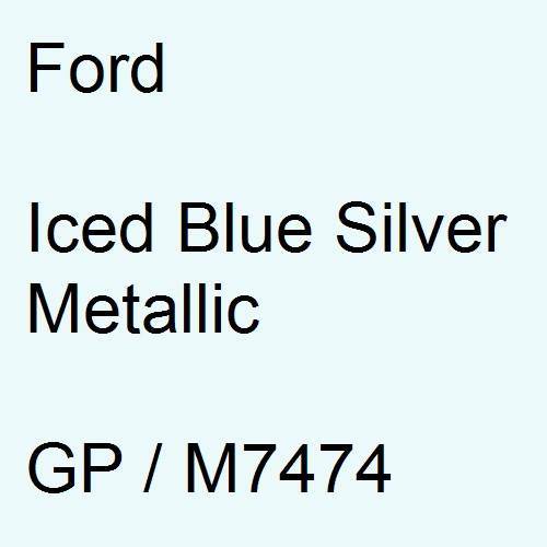 Ford, Iced Blue Silver Metallic, GP / M7474.